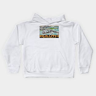 Vintage Duluth Decal Kids Hoodie